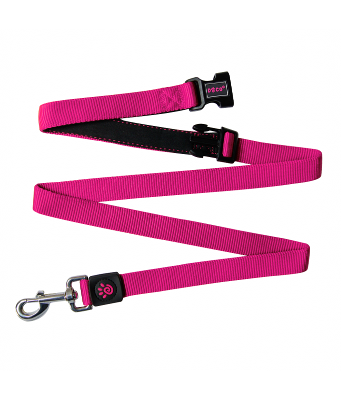 DOCO® Easy-Snap -HANDS FREE Leash 6ft (DCS2072)[Color - Pink, Size - L]