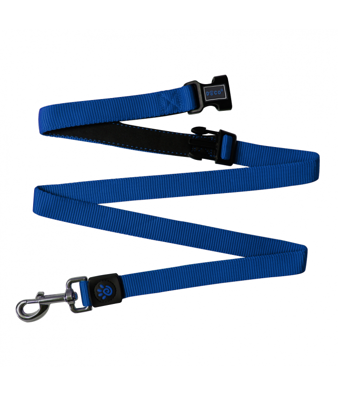 DOCO® Easy-Snap -HANDS FREE Leash 6ft (DCS2072)[Color - Blue, Size - S]