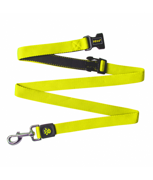 DOCO® Easy-Snap -HANDS FREE Leash 6ft (DCS2072)[Size - M, Color - Safety Lime]