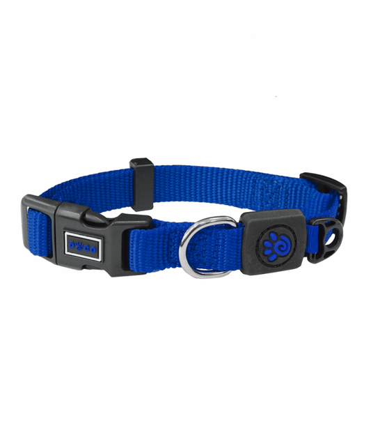DOCO Signature Nylon Collar - 2.5 x 45-68cm[Color - Blue, Size - L]