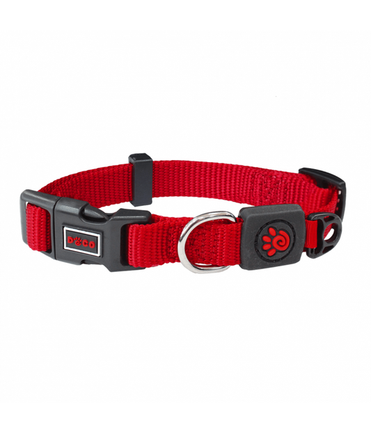 DOCO Signature Nylon Collar - 2.5 x 45-68cm[Color - Maroon, Size - L]