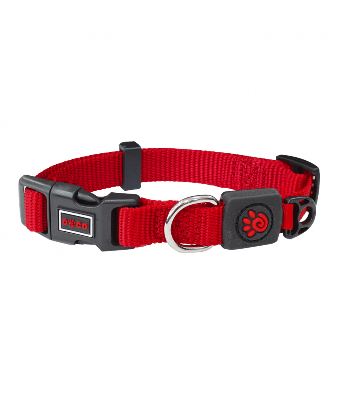 DOCO Signature Nylon Collar - 1.5 x 27-37cm [Color - Maroon, Size - S]
