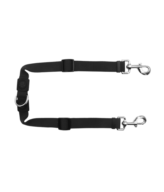 DOCO® Signature Coupler Nylon Dog Leash - Adjustable Length (DCSX2)[Color - Grey, Size - M]