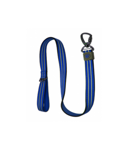 DOCO VARIO Leash with Reflective Thread 4ft - Small[Color - Blue, Size - M]