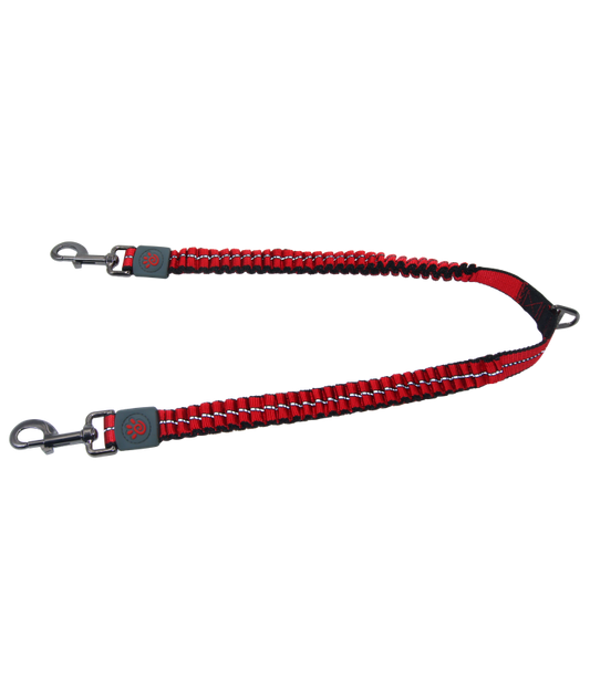 DOCO® VARIO Bungee Coupler Nylon Dog Leash - BUNGEE CORD (DCVX2)[Color - Maroon, Size - M]