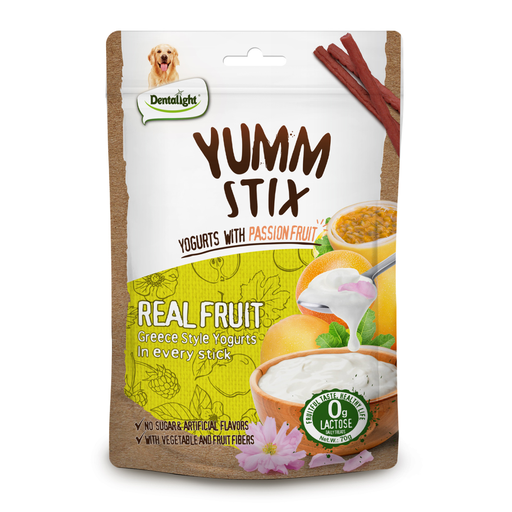 Dentalight Yumm stix-Treat For Dogs-Yogurts with Passion Fruit 70g