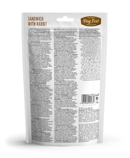 Dog Fest Dental Treats For Adult Dogs -Sandwich -Rabbit 90g