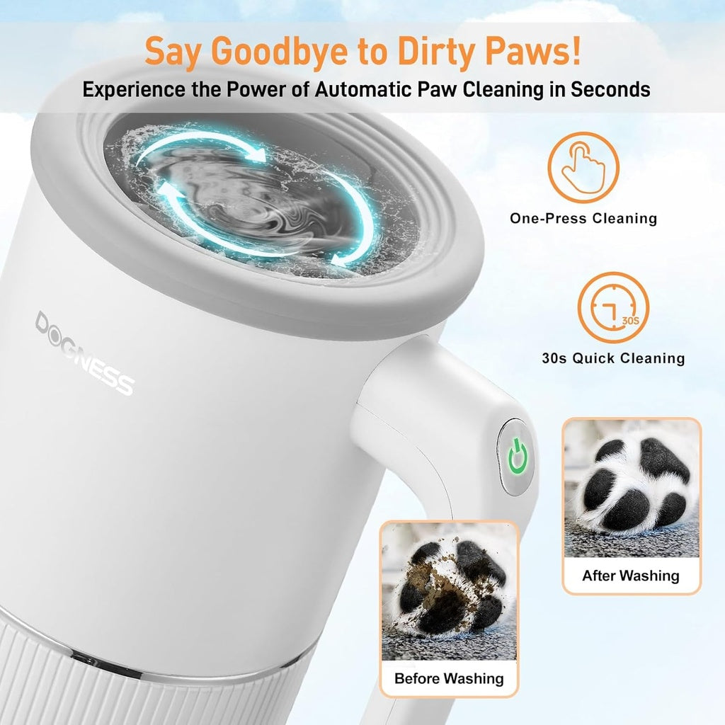 Dogness Automatic Pet Paw Cleaner And Massager Plus-White