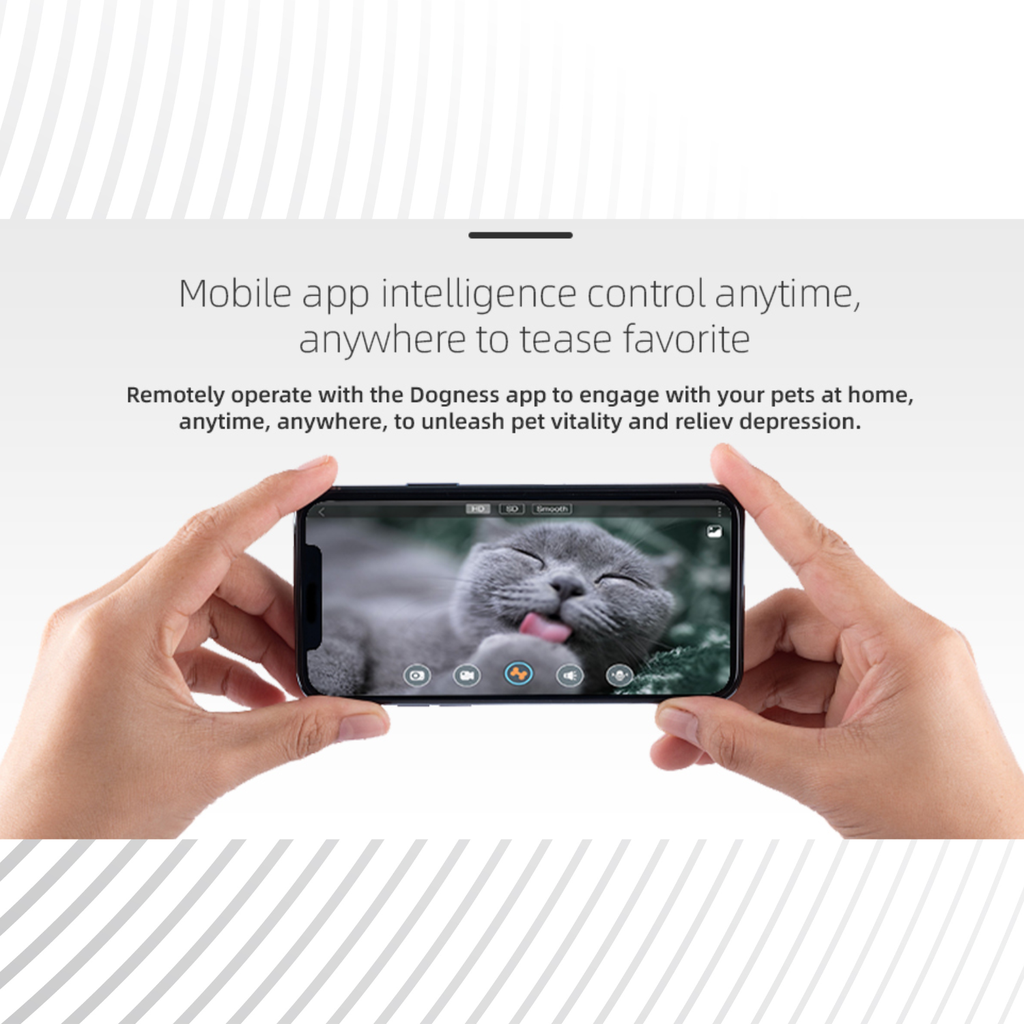 Dogness Smart Pet Treat Dispenser with HD – 1080p Camera App Control