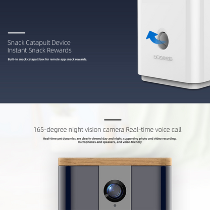 Dogness Smart Pet Treat Dispenser with HD – 1080p Camera App Control