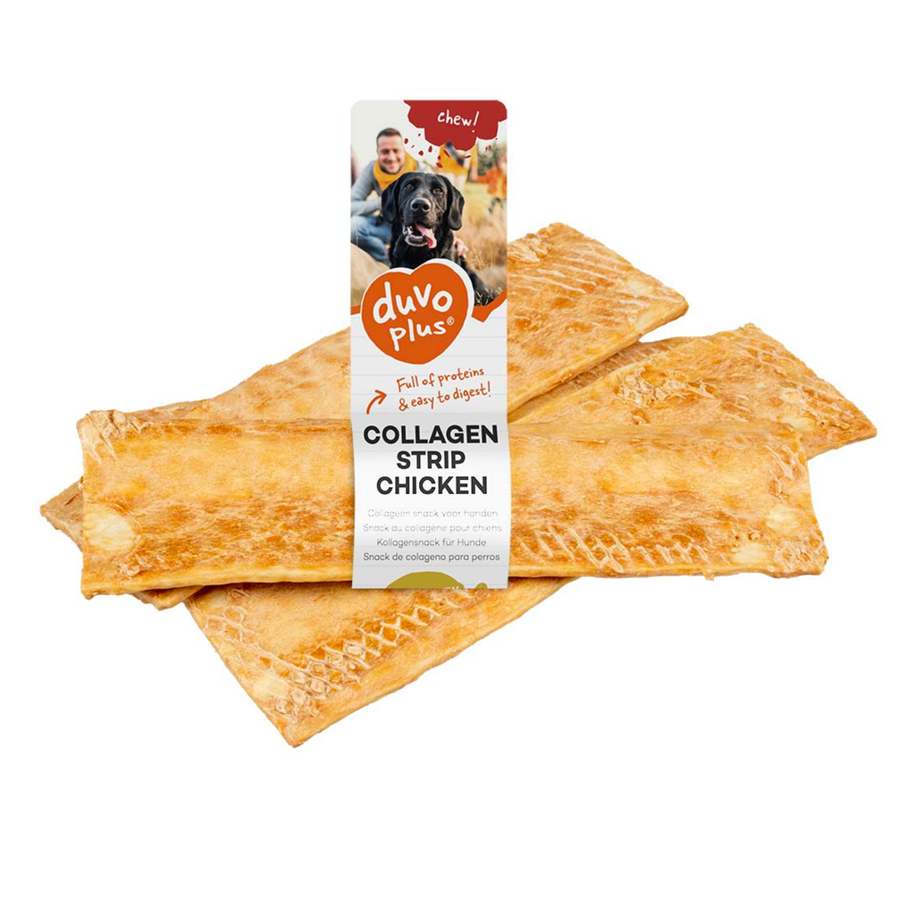 Duvo Chew! Collagen Strip Chicken 15cm - 1pcs / 32g [MOQ:5pcs]