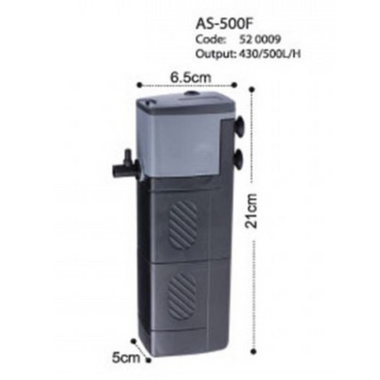 KW Zone Astro AS Internal Filter[Max Output - 500L/H, Model - 500F]