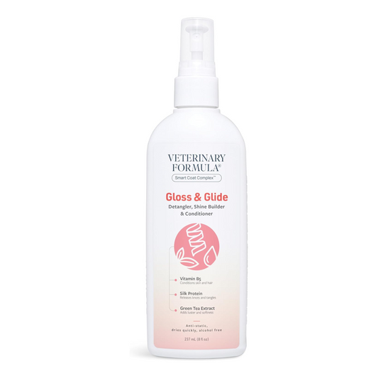 Synergy Labs Veterinary Formula Gloss and Glide Detangler, Shine Builder & Conditioner 8 oz -236 ml
