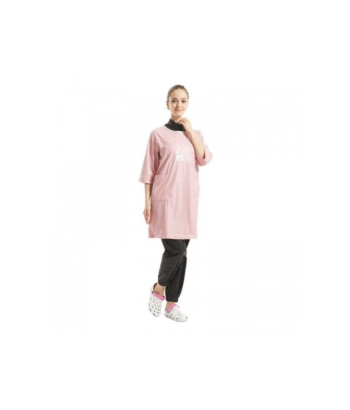 Shernbao Professional Grooming Apparel With Super Waterproof -GA-21[Color - Pink, Size - L]