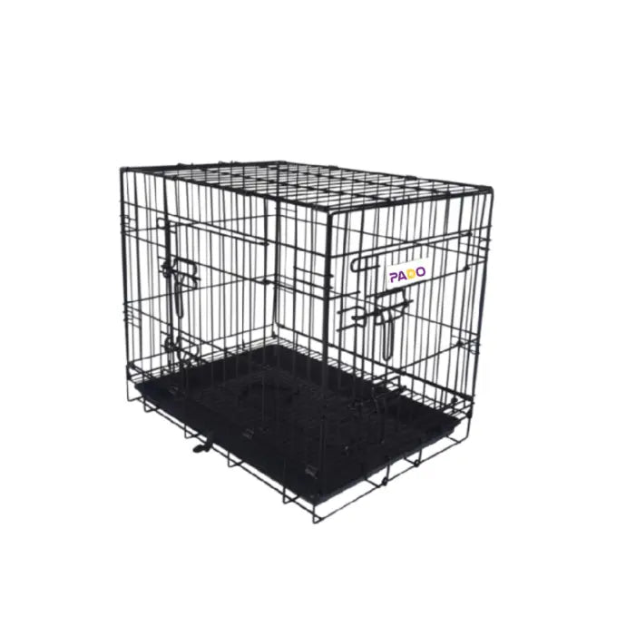 Pado Double Door Dog Crate with Mesh Floor, 77x49x56.5cm