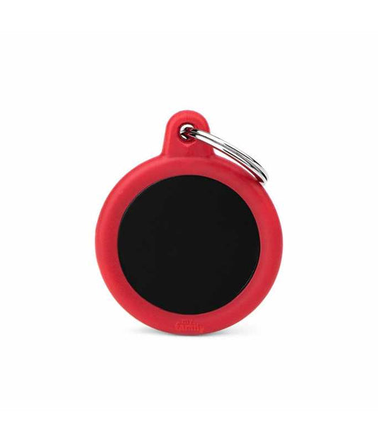 My Family Black Circle ALU Red Rubber