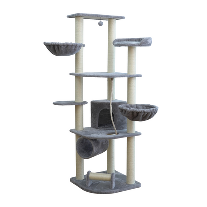 Catry Cat Tower With Scratcher 55x55x171cm