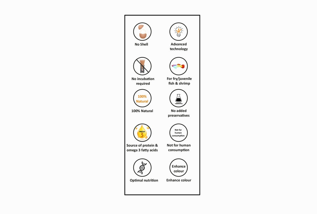 Horizone Peqon Decap Artemia Cyst – Ready-to-Feed Decapsulated Brine Shrimp Eggs (80 Capsules) – No Hatching Needed
