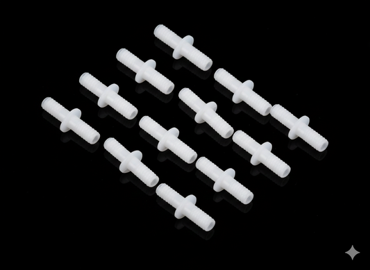 Aquarium Airline Pipe Connector, 2-Way Fish Tank Air Pipe Straight Adapter, Fish Tank Air Pump Connector