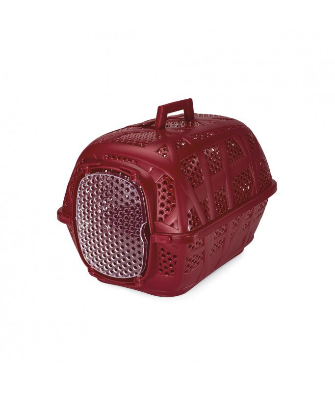 IMAC CARRY SPORT Carriers for Cats and Dogs - 48.5 x 34 x 32cm[Color - Maroon, Dimension - 48.5 x 34 x32cm]