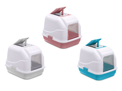 IMAC Easy Cat - Hooded Cat Toilets[Color - Mixed, Dimension - 50 x 40 x 40cm]
