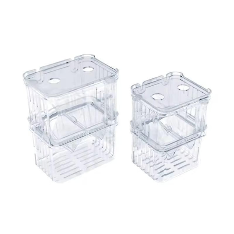 Aquarium Fish Breeder Box Plastic Fish Isolation Breeding Box Hatching Incubator Box for Baby Fish Shrimp Clownfish Guppy -AI27