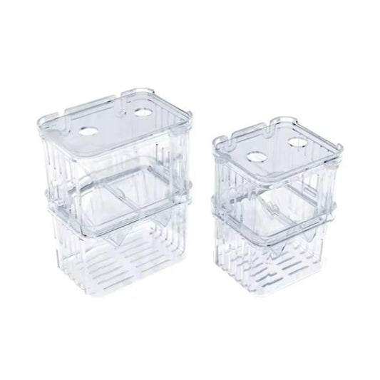 Aquarium Fish Breeder Box Plastic Fish Isolation Breeding Box Hatching Incubator Box for Baby Fish Shrimp Clownfish Guppy -AI27