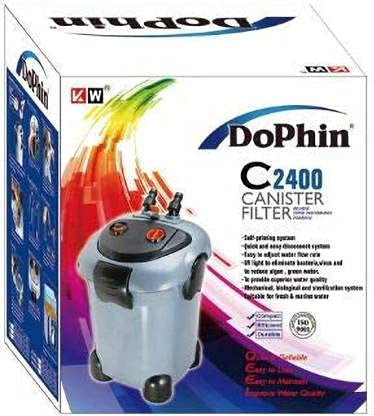 KW Zone Dophin Canister Filter[Model - FDC2400, Max Output - 3000L/H, Options - With UV]
