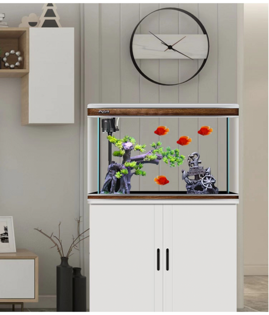 Karis Perfect Aquarium with Cabinet 620x370x500mm[Color - White]