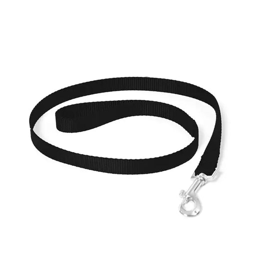 Duvo Nylon lead[Color - Black, Dimension - 100cm/20mm]