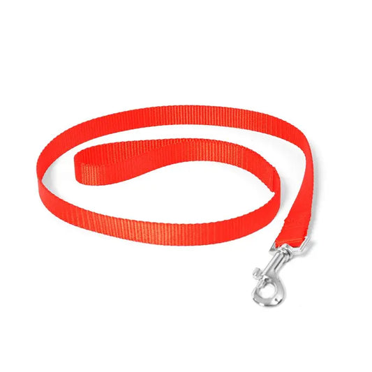 Duvo Nylon lead[Color - Red, Dimension - 100cm/20mm]