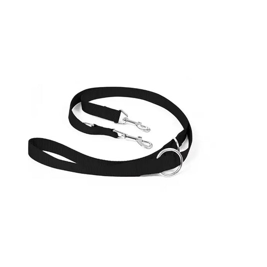 Duvo Nylon Lead Adjustable 200cm/25mm[Color - Black]
