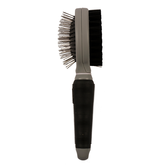 Duvo+ 2-In-1 Grooming Brush Large Black/Grey