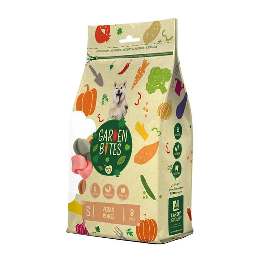 Duvo Garden Bites Vegan Bones Small Pouch 11cm - 8Pcs - Mix Colors [336g]