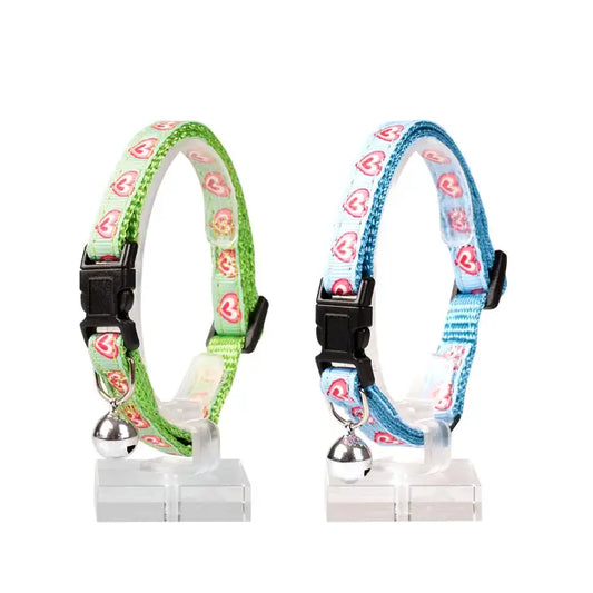 Duvo+ Cat Collar Nylon Mixed Colors 20 - 30cm / 10mm[Texture - Hearts]