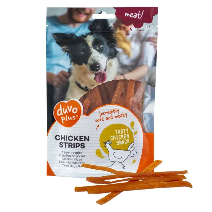 Duvo+ Dog Snack 80g[Flavor - Chicken, Options - Strips]