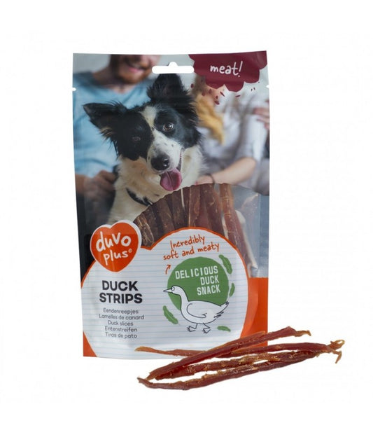Duvo Dog Snack 80g[Flavor - Duck, Options - Strips]