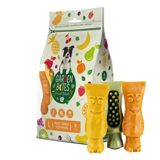 Duvo+ Garden Bites Fruity Tonya Toothpaste 13,5cm - 3pcs Mixed Colors [270g]