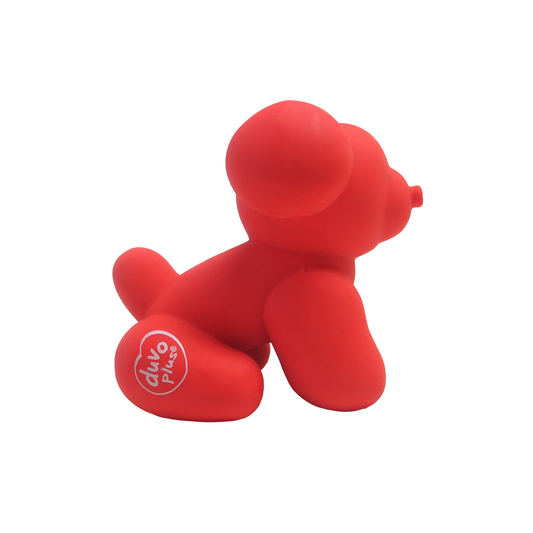 Duvo+ Latex Balloon Pug 9.5X6X8.5Cm Red