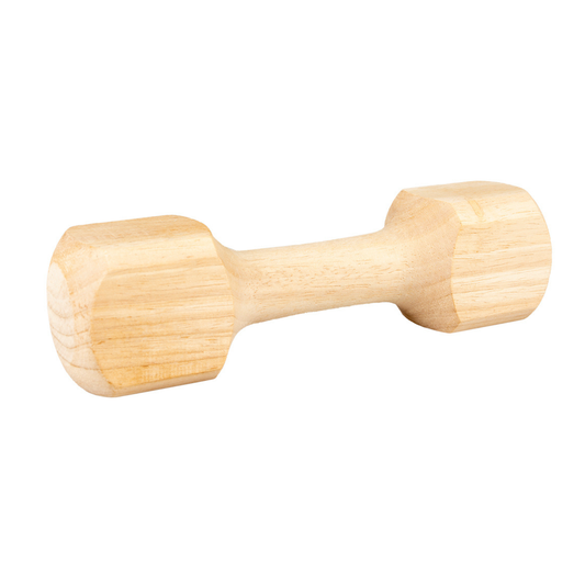 Duvo+ Wooden Retrieving Dumbbell XL - 29.5X7.5X7.5cm - 725G Brown