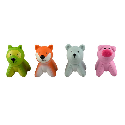 Duvo+ Latex Fox/Pig/Dog/Bear 6X9X9.5Cm - Display Mixed Colors