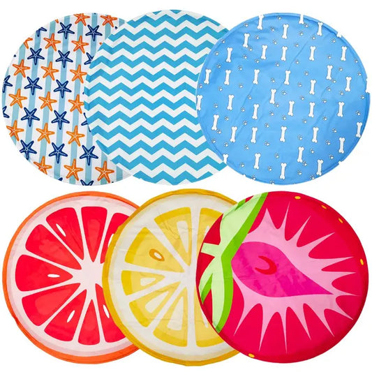 Duvo+ Cooling Mat Round 60x60x0.8cm, Mixed Color & Pattern