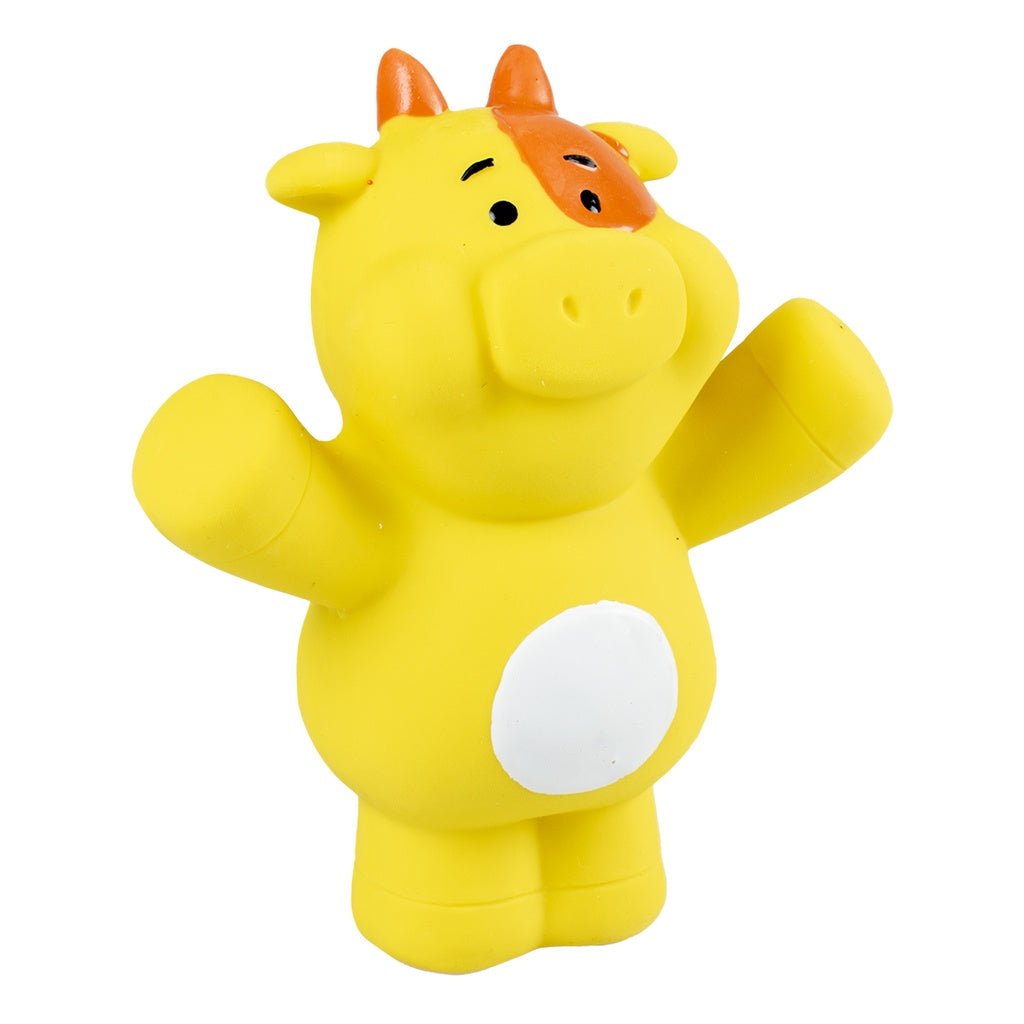 Duvo+ Latex Cow Raising Hand 11X5.5X12Cm Yellow