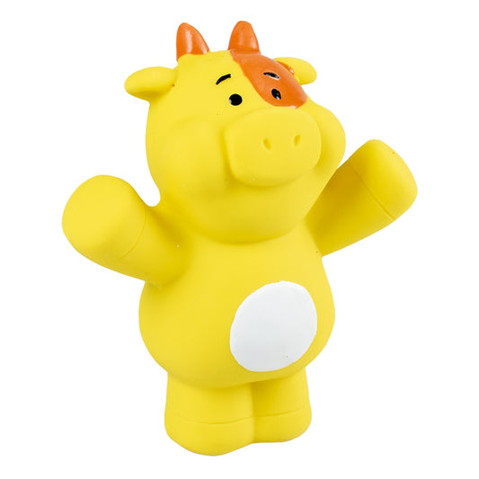 Duvo+ Latex Cow Raising Hand 11X5.5X12Cm Yellow