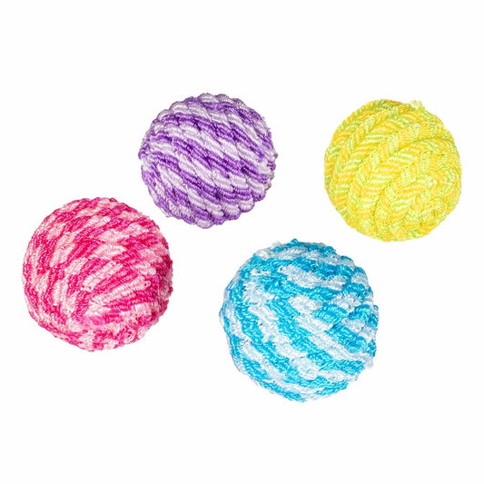 Duvo+ Multi ball with sound Multicolour - Cat Toy 4pcs Set 5x5x5cm
