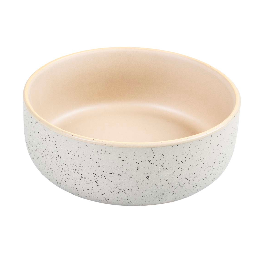 Duvo Feeding Bowl-Stone-Smooth dune Medium - 680ml - 16x16x6cm [Grey-green]