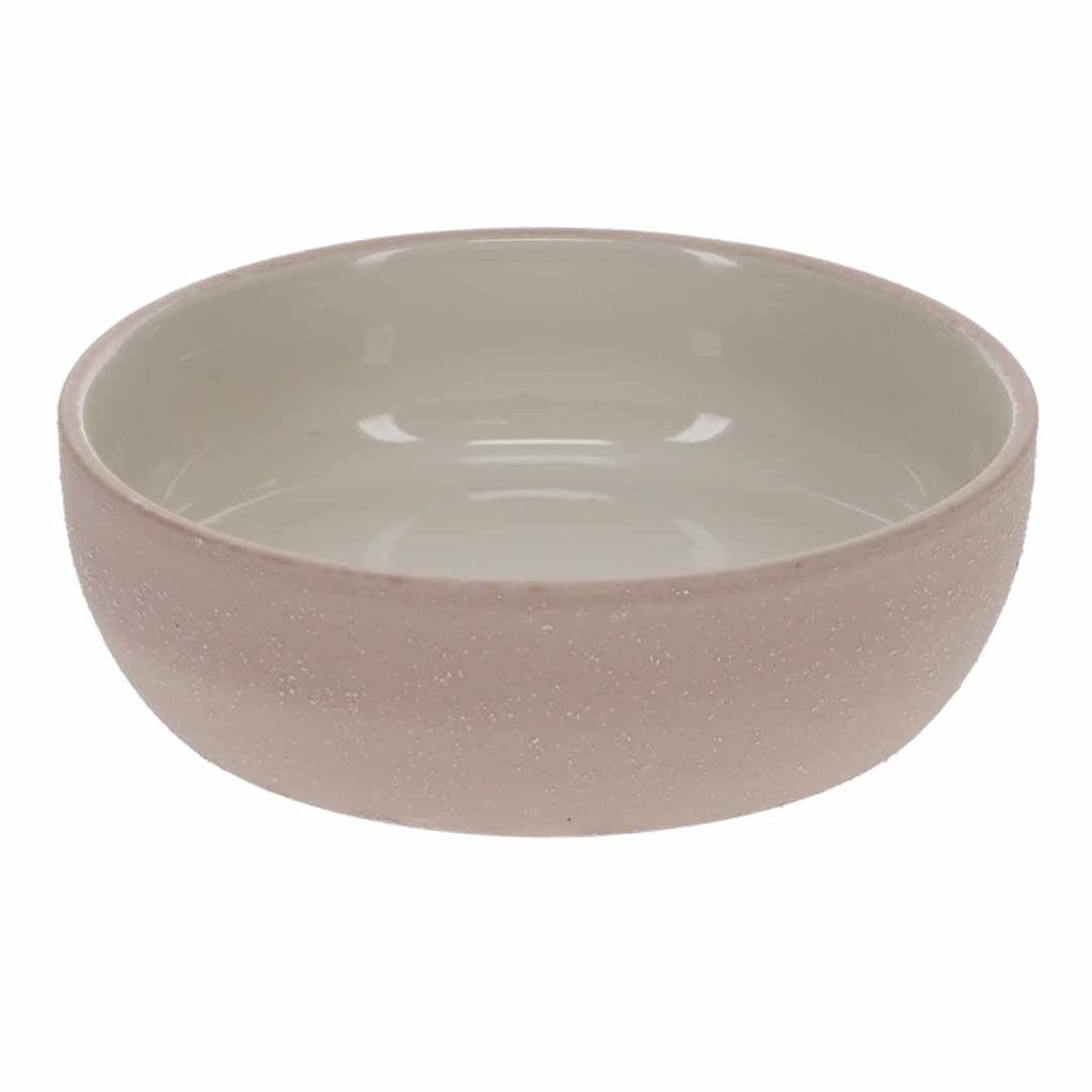Duvo+ Feeding Bowl-Stone-Sandy coral L - 1580ml - 22x22x7cm Pink