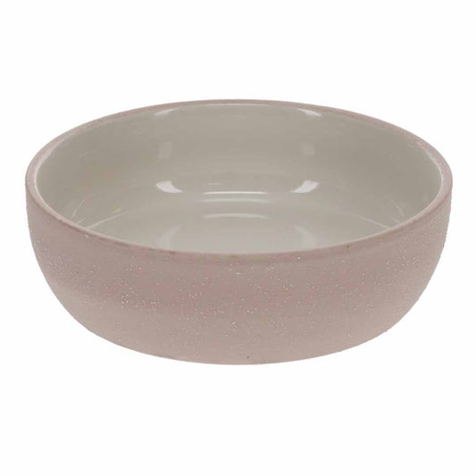 Duvo+ Feeding Bowl-Stone-Sandy coral S - 380ml - 14x14x4cm Pink