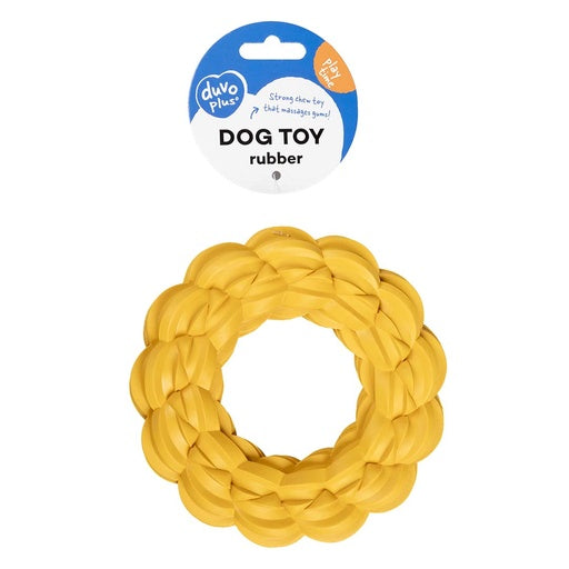 Duvo+ Chew toy Griplay ring Yellow - Dog Toy 14x14x3cm