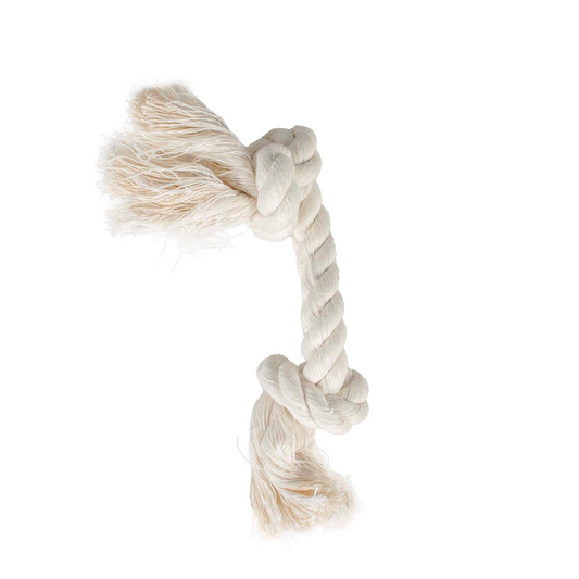 Duvo+ Tug Toy Knotted Rope 35Cm White